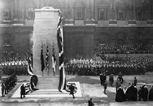 Whitehall Collection: King George V at the unveiling of the Cenotaph, 1920