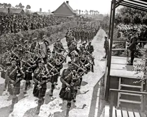 Piping Prints: King George V visiting France, WW1