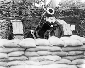 Emplacement Prints: King George V visiting Western Front, WW1