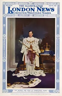 King George VI in Coronation robes, 1937
