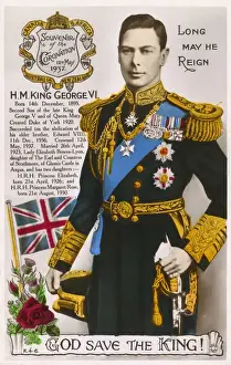 King George VI - Coronation Souvenir Postcard