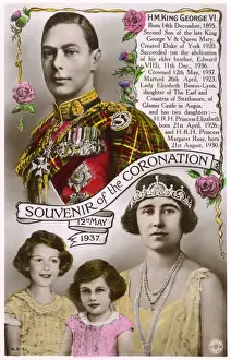 King George VI - Coronation Souvenir Postcard