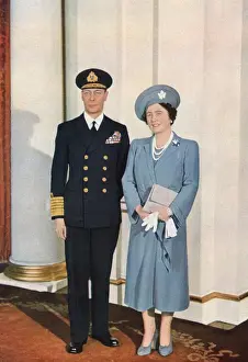 King George VI and Queen Elizabeth, special ILN photo, 1942