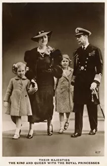Consort Collection: King George VI, Queen Elizabeth and Royal Princesses