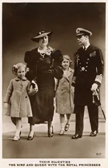 Consort Gallery: King George VI, Queen Elizabeth and Royal Princesses