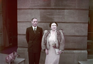 Anniversaries Collection: King George VI and Queen Elizabeth - Silver Wedding