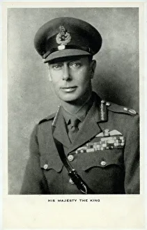 Monarch Prints: King George VI in uniform - portrait photograph