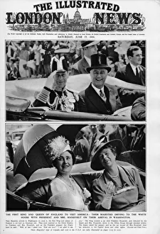 President Collection: King George VI in USA, ILN cover