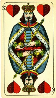 Images Dated 16th January 2020: King of Hearts, German Playing Card