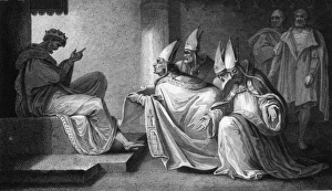 Vestments Gallery: King Henry III replying to the Prelates