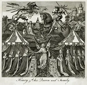 Depiction Prints: King Henry V of England and his family