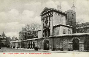 Images Dated 1st June 2017: King Henrys Gate - St Bartholomews Hospital, London