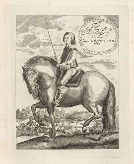 1688 Prints: King James II of England, as Duke of York, 1633-1701