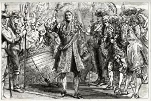 Deposed Gallery: King James II landing at Kinsale, County Cork, Ireland, 12 March 1689