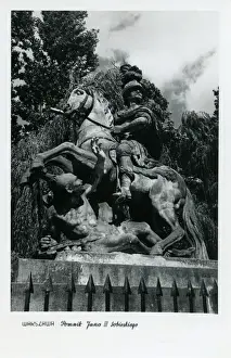 King John III Sobieski Monument in Warsaw, Poland