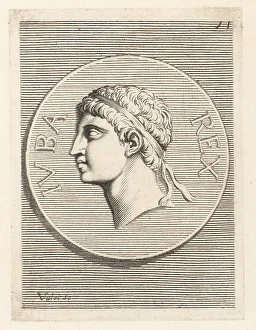Ignatio De Lazari Prints: King Juba II of Numidia and Mauretania, c. 48 BC - 23 AD