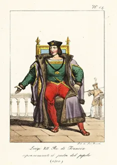 Fur Lined Prints: King Louis XII of France. 1500