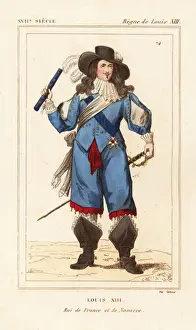 Bibliophile Prints: King Louis XIII of France and Navarre, 1630