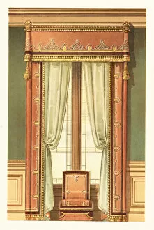 Curtains Gallery: King Louis XIII-style wall hanging, circa 1900