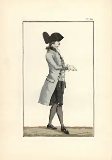 Eloffe Prints: King Louis XVI in grey-white half-mourning clothes