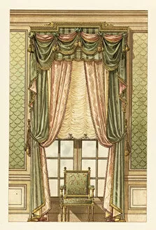 Curtains Gallery: King Louis XVI-style wall hanging, circa 1900