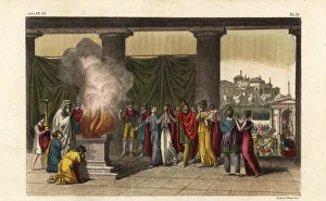 Venus Gallery: King Priam and family after the departure of Hector