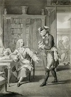 Voltaire Prints: The king of Prussia Frederich the Great
