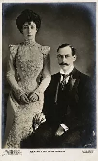 Images Dated 24th May 2018: The King and Queen of Norway - Haakon VII and Maud