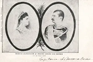 Assassinated Prints: King and Queen of Serbia