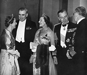 Admiralty Gallery: King and Queen of Sweden entertained by the Mountbattens