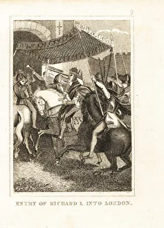 Fanfare Prints: King Richard I entering London, 1189