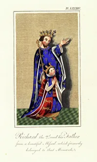 Missal Prints: King Richard II and his father, Edward the Black Prince