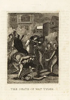 Rebel Prints: King Richard II near the corpse of Wat Tyler, 1381