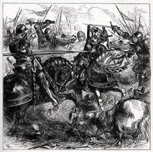 Leicester Prints: King Richard III at the Battle of Bosworth, near Leicester, 22 August 1485