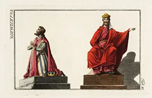 Francia Prints: King Robert and King Dagobert I