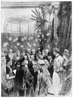 Siam Prints: King of Siam at reception 1897