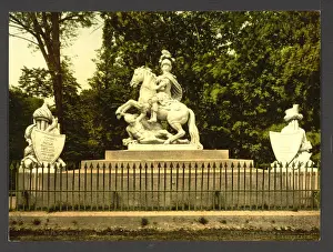 King Sobieskis monument at Lazionki (i. e. Lazienki), Warsaw