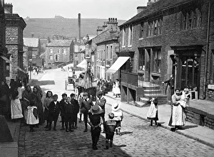 Delph Prints: King Street, Delph early 1900's