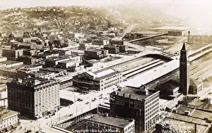 Seattle Prints: King Street Station, Seattle, Washington, USA