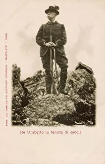 Imposing Gallery: King Umberto I of Italy out hunting on his Tyrolean Estates