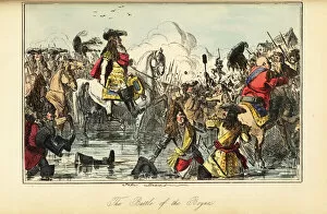 King William II crossing the river at the Battle of