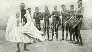 King of Yarawa dancing, Fedderi, West Africa