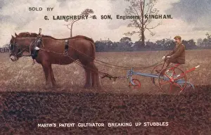 Firm Prints: Kingham, Oxfordshire - Breaking up Stubble