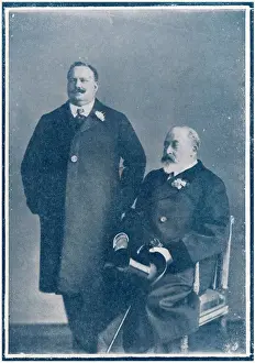 1863 Prints: Kings Edward Vii / Carlos