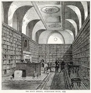 Libraries Prints: Kings Library, Buckingham House 1775