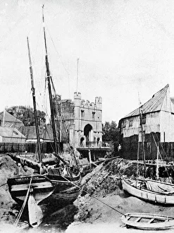 Lynn Prints: King's Lynn South Gate Harbour early 1900s