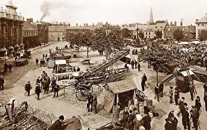 Lynn Prints: King's Lynn Tuesday Market Place early 1900s
