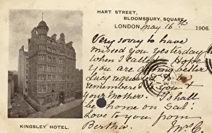Kingsley Prints: Kingsley Hotel, Bloomsbury Square, London