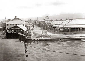 Kingstown from the harbour, Jamaica, West Indies, circa 1900 Kingstown from the harbour, Jamaica, West Indies, circa 1900