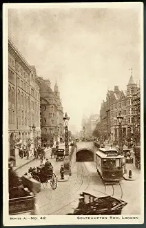 Plunge Prints: At Kingsway, London, trams plunge into a tunnel which takes them beneath the Strand to Waterloo Bridge